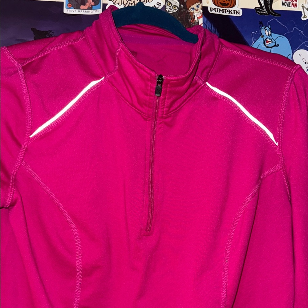 Pink Half-Zip Pullover